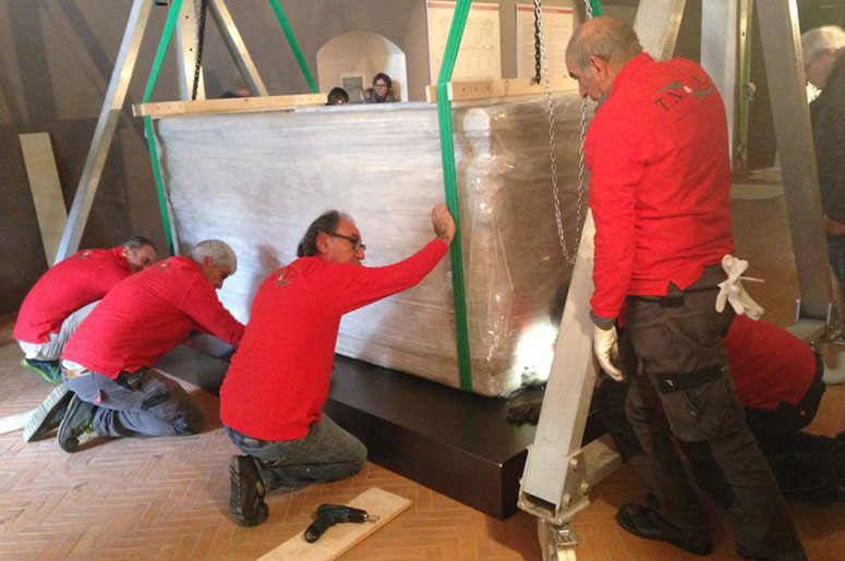 imballo morbido per opere arte